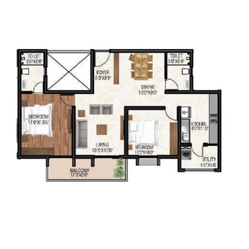  2 BHK Apartment at GRC Sapphire Spring, Gottigere – for Sale