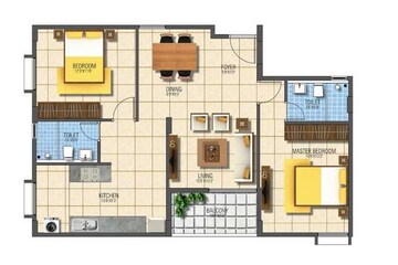  2 BHK Apartment at GRC Subhiksha, Choodasandra – for Rent