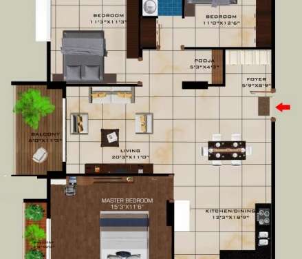 green city eutopia btm layout apartment 3 bhk 2306sqft 20220418160458