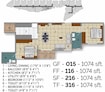 Green Earth Atrium 2 BHK Layout