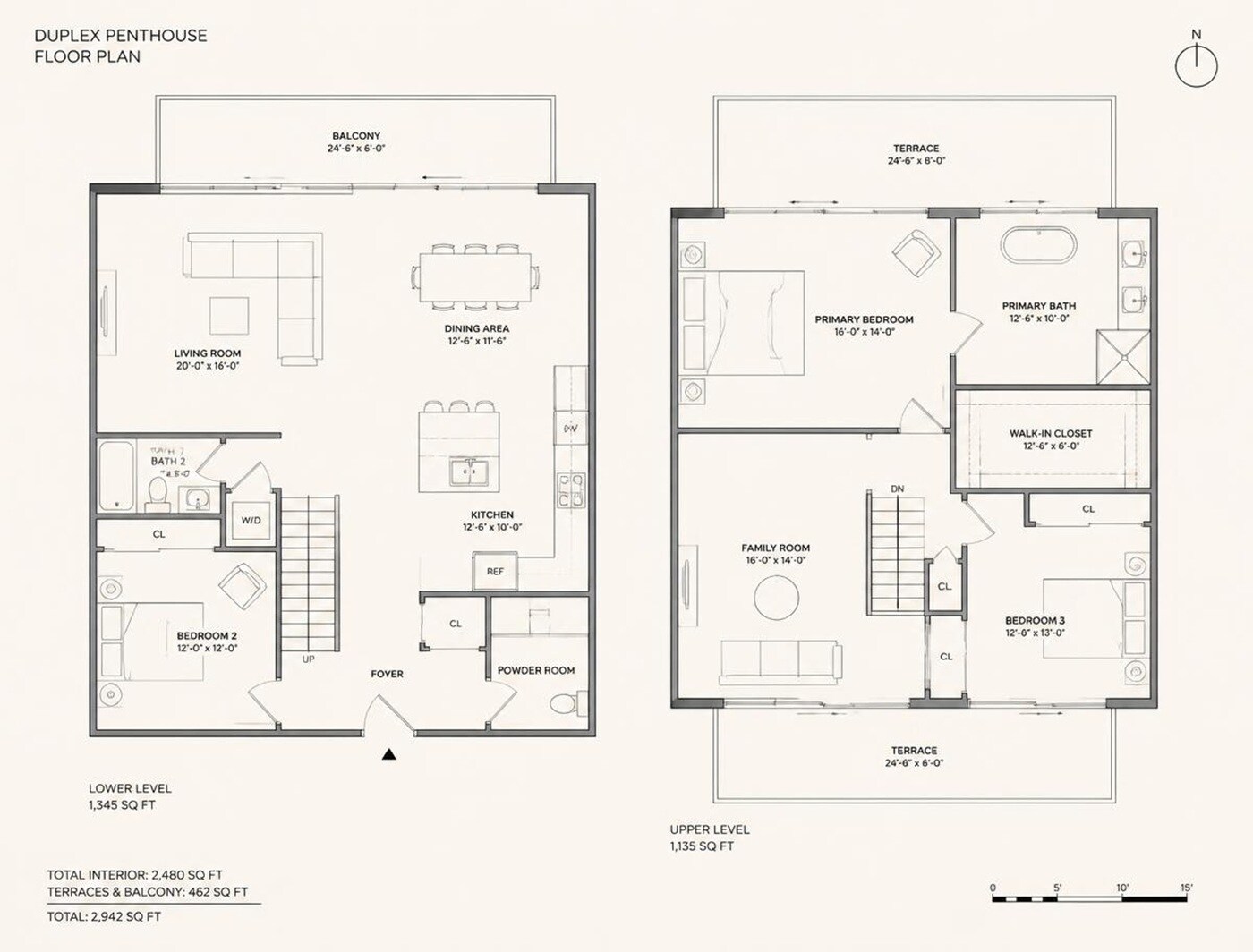 Floor plan of 4 BHK 2942 Sq. Ft. Apartment in Green Silver Horizon, Bangalore