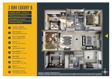  3 BHK Apartment at Habitat Aura, Bannerghatta Road – for Sale