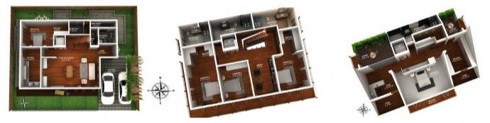 Floor plan of 5 BHK 5100 Sq. Ft. Villa in Hebron Enclave, Bangalore