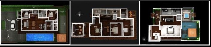 Floor plan of 6 BHK 7000 Sq. Ft. Villa in Hebron Enclave, Bangalore