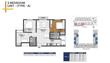  3 BHK Apartment at Helio at Brigade El Dorado, Bagaluru – for Rent