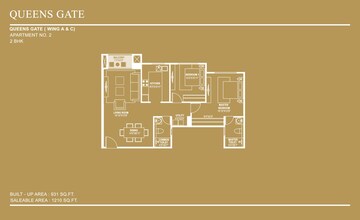  2 BHK Apartment at Hiranandani Queensgate, Bannerghatta – for Rent