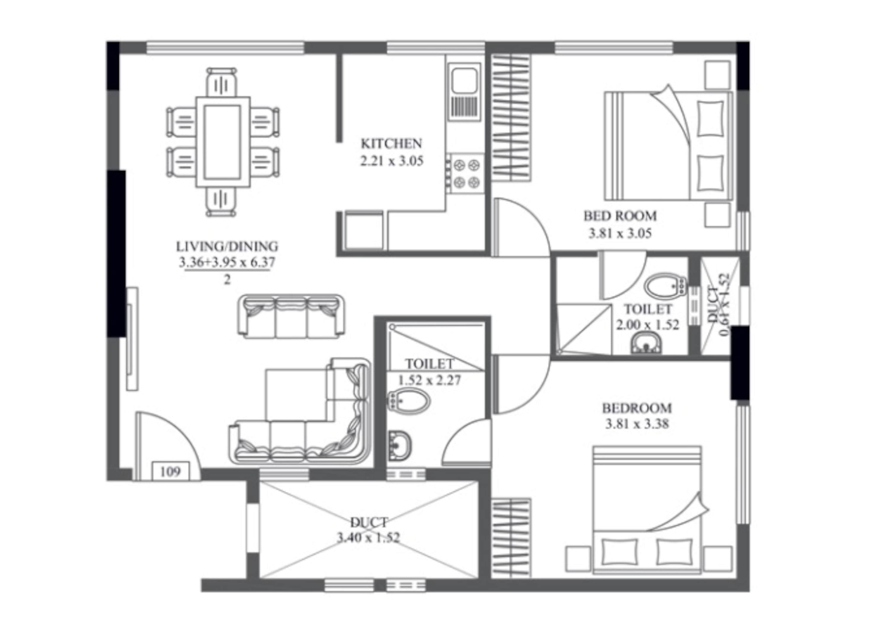 hm crescendo apartment 2bhk 1079sqft121