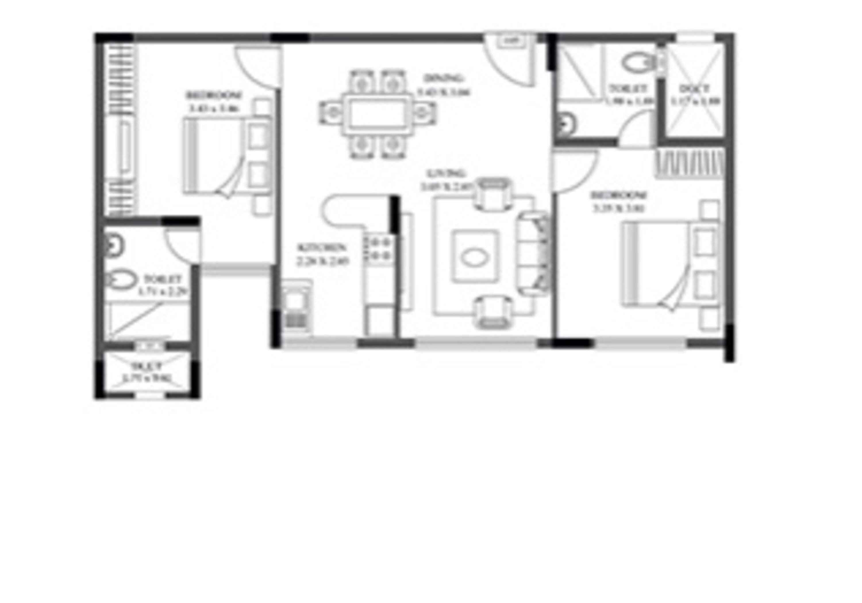 hm crescendo apartment 2bhk 1110sqft121