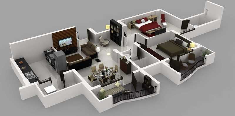 HM Nimbus 2 BHK Layout