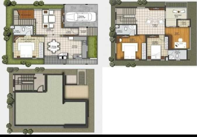 Floor plan of 3 BHK 1960 Sq. Ft. Apartment in Homz Icon Laurels, Bangalore