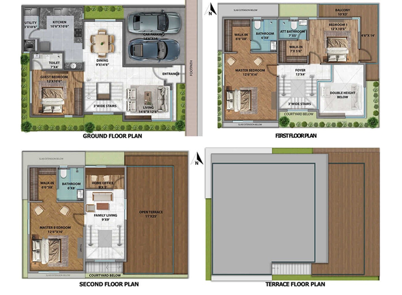 4 BHK 3150 Sq. Ft. Villa