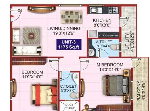 hsv padmalaya residency apartment 2bhk 1175sqft31