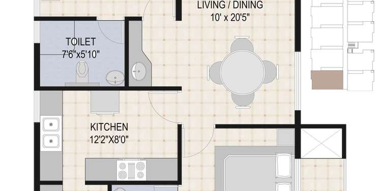 infrany nest apartment 2 bhk 940sqft 20224721164714