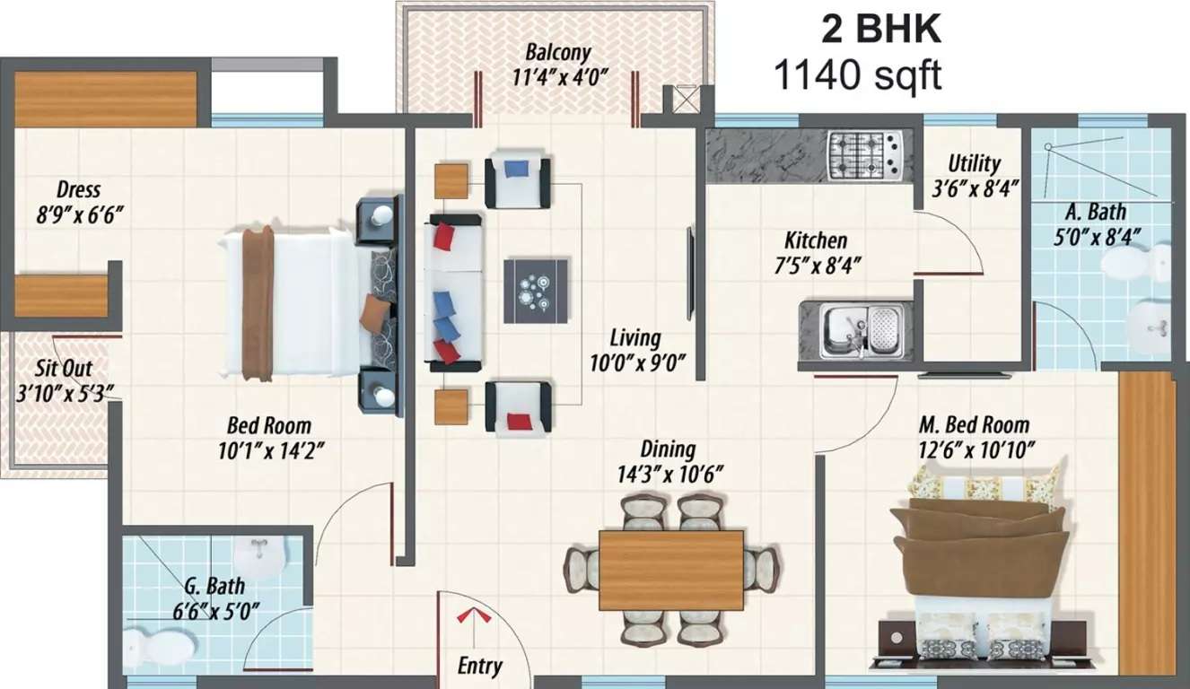 inner urban eco space apartment 2bhk 1140sqft41