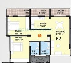 2 BHK 1190 Sq. Ft. Apartment