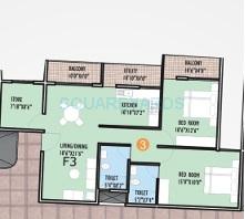2 BHK 1270 Sq. Ft. Apartment