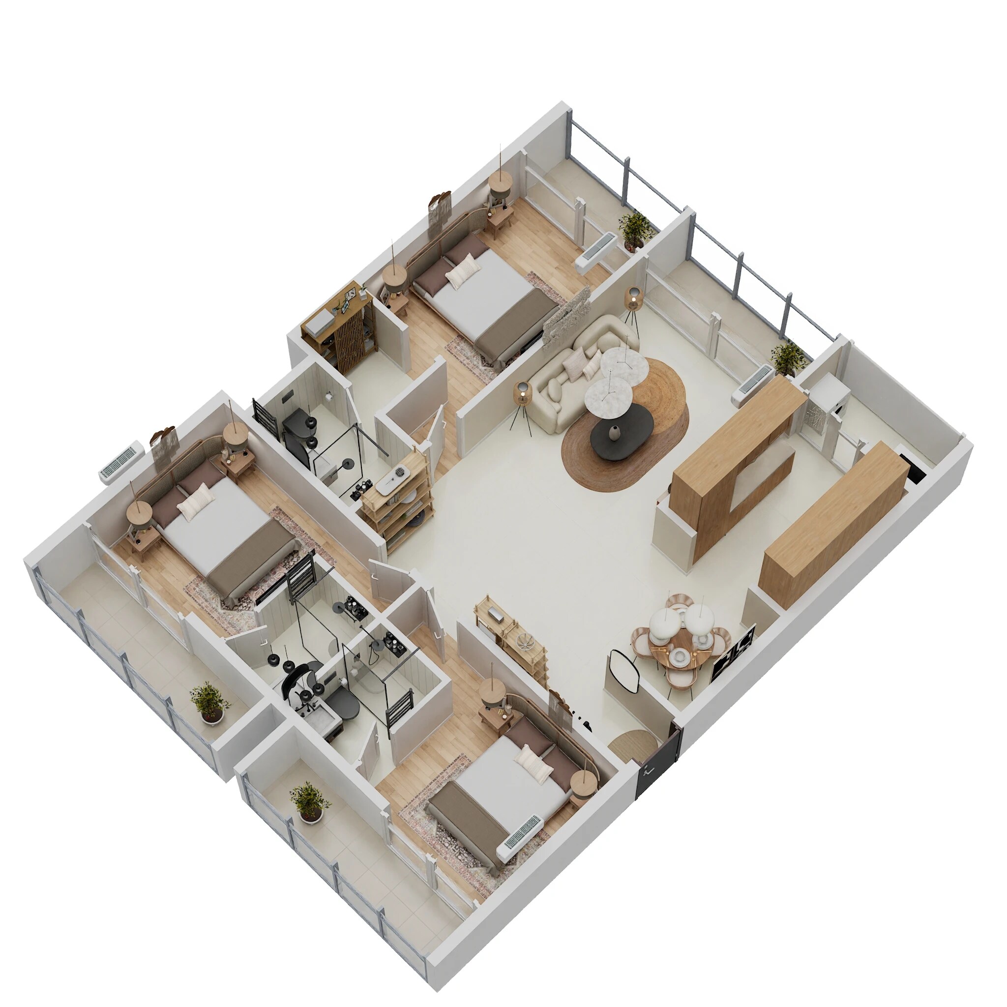 3 BHK 2552 Sq. Ft. Apartment