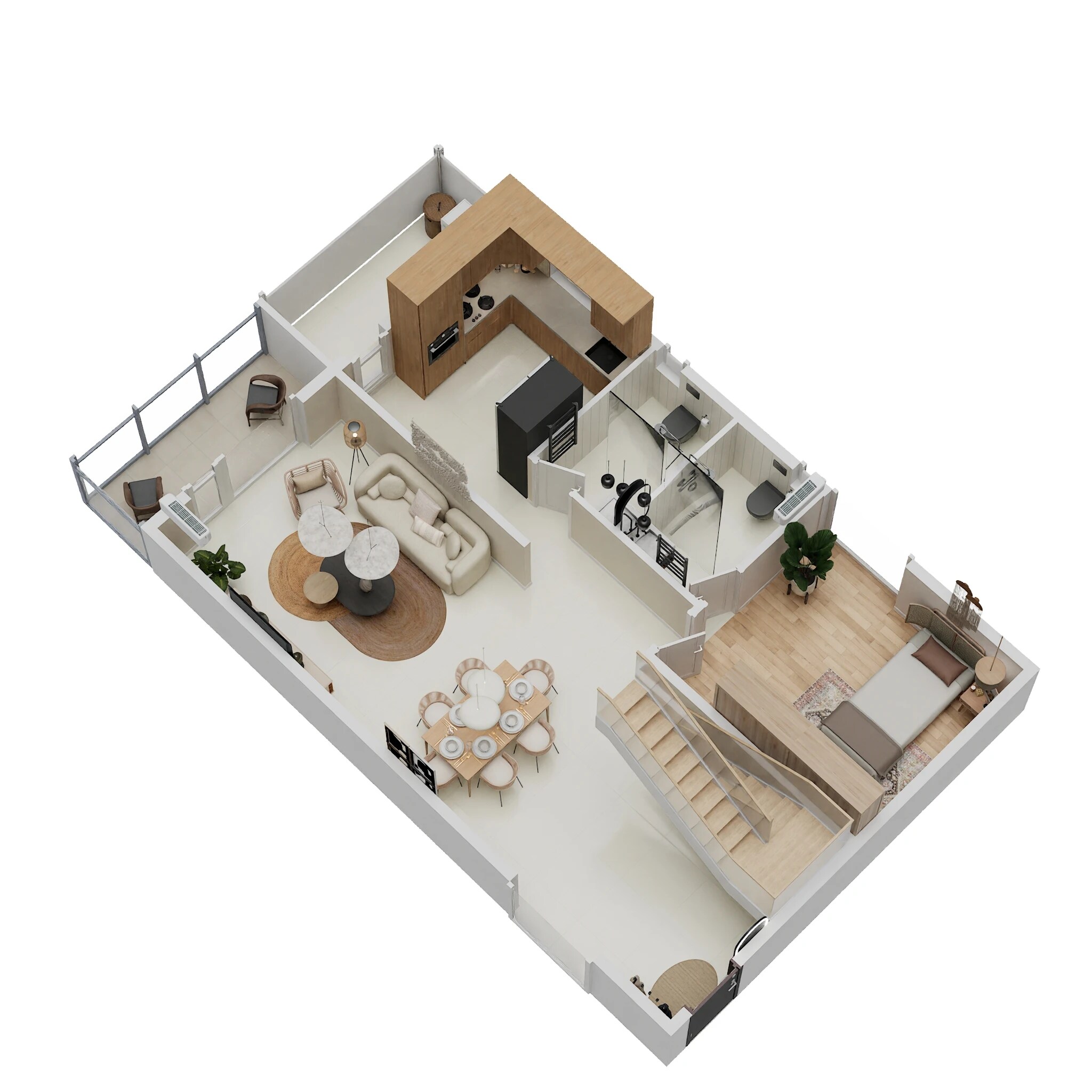 Floor plan of 4 BHK 2462 Sq. Ft. Apartment in Ista Olive And Oak, Bangalore
