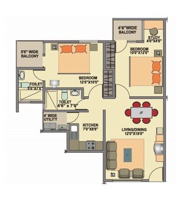  2 BHK Apartment at Ittina Mahavir, Electronic City – for Sale