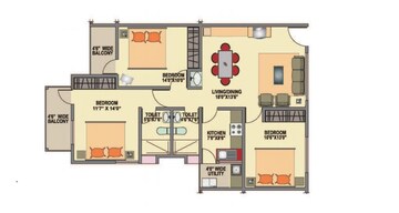 3 BHK Apartment at Ittina Mahavir, Electronic City – for Sale