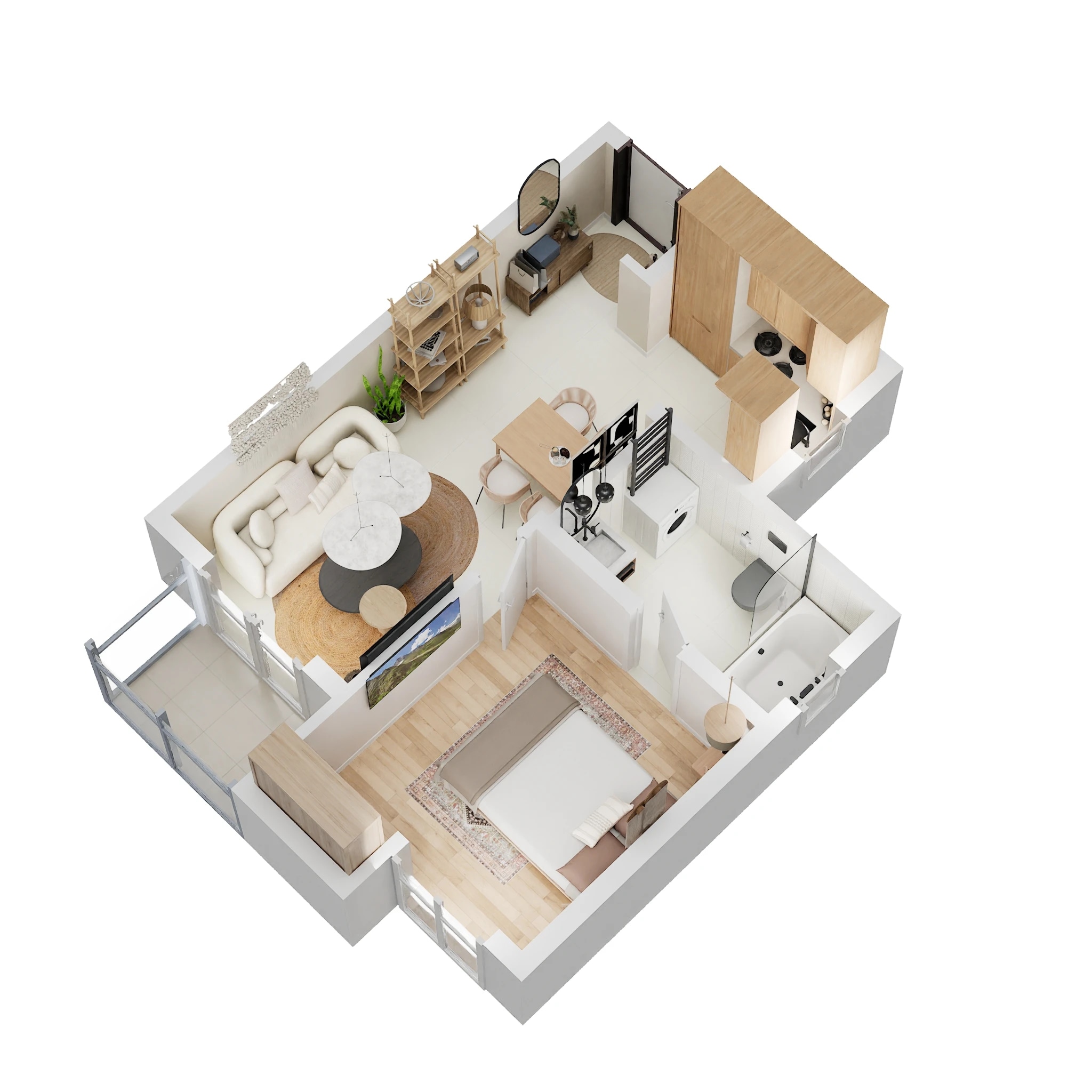 1 BHK 624 Sq. Ft. Apartment