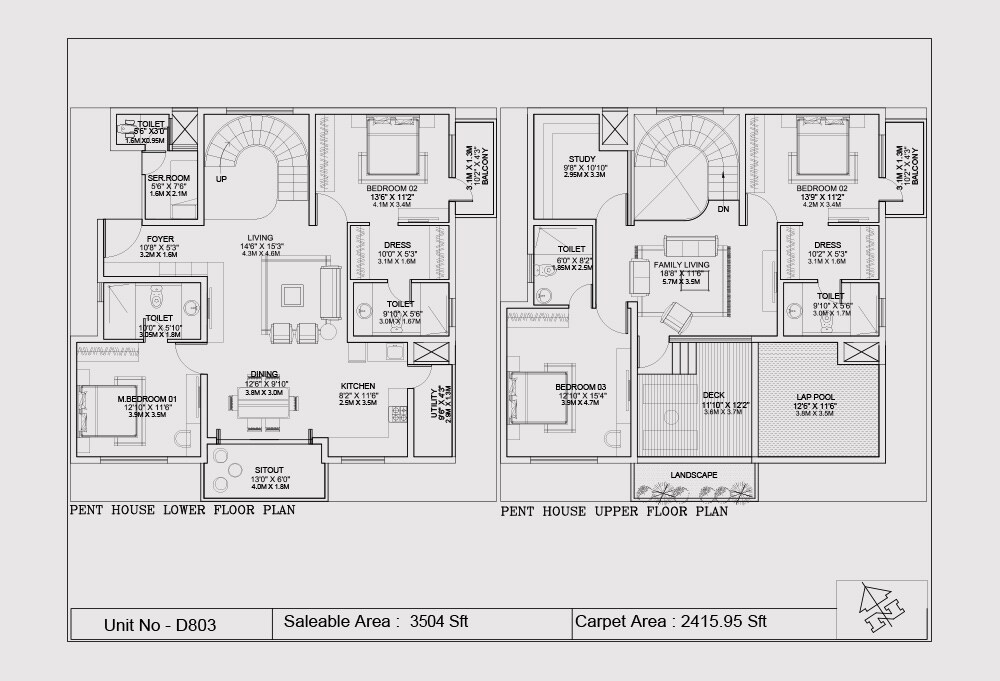 4 BHK 3504 Sq. Ft. Apartment