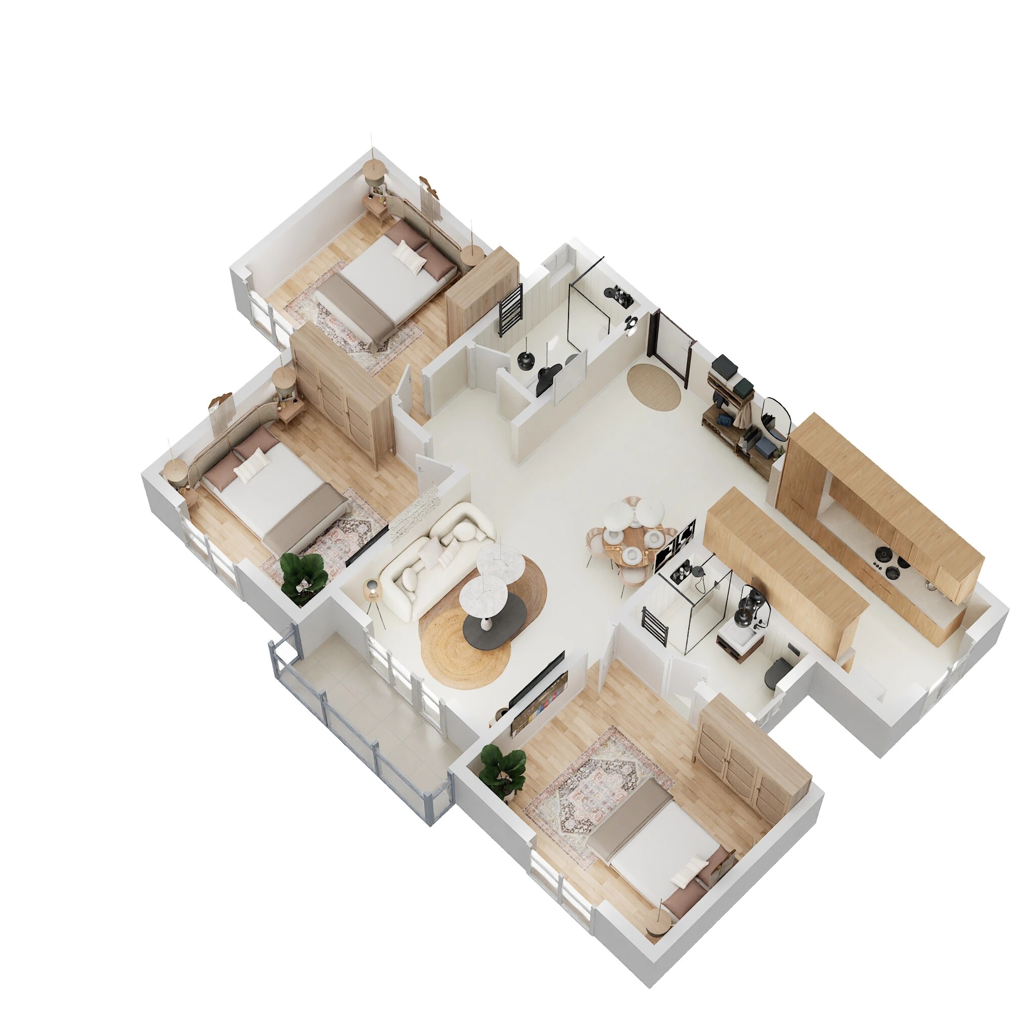 3 BHK 1401 Sq. Ft. Apartment