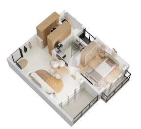1 BHK 576 Sq. Ft. Apartment in Kalyani Living Tree