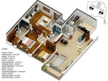  3 BHK Apartment at Karle Zenith, Hebbal – for Rent