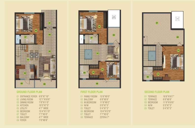 Floor plan of 4 BHK 2280 Sq. Ft. Apartment in Kethana Eternal Vishwam, Bangalore