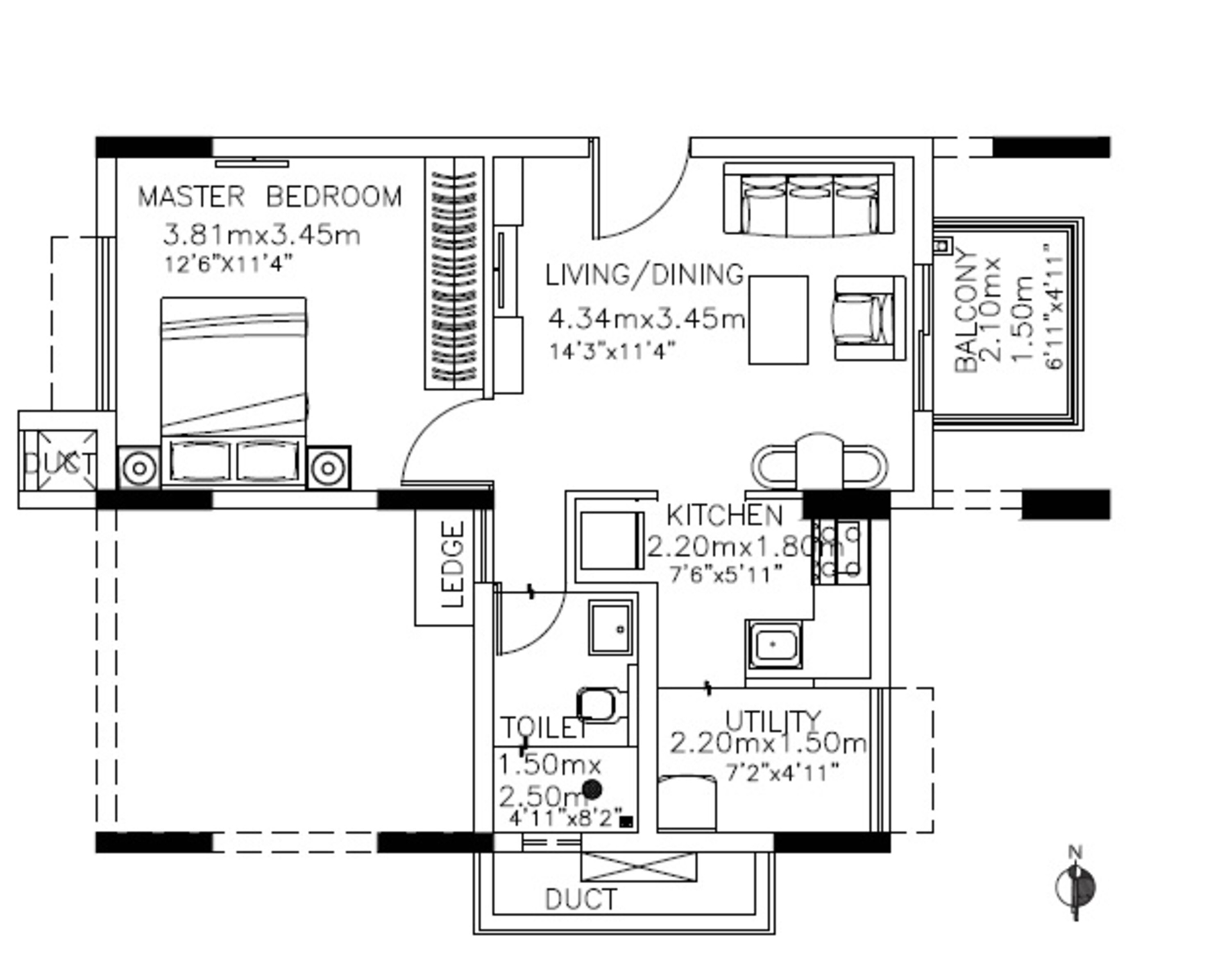 kolte patil itowers exente apartment 1 bhk 462sqft 20211208131208