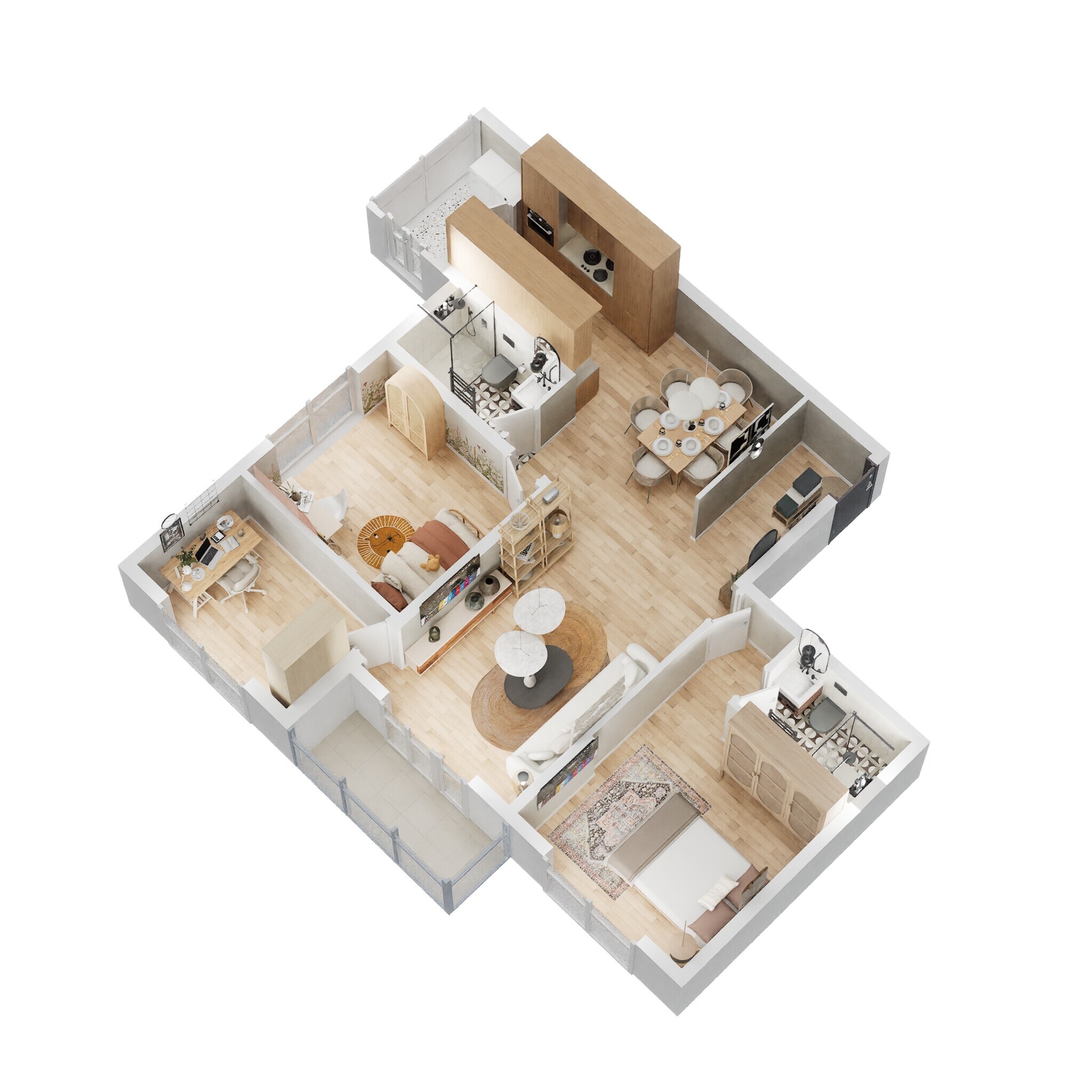 2 BHK 1187 Sq. Ft. Apartment