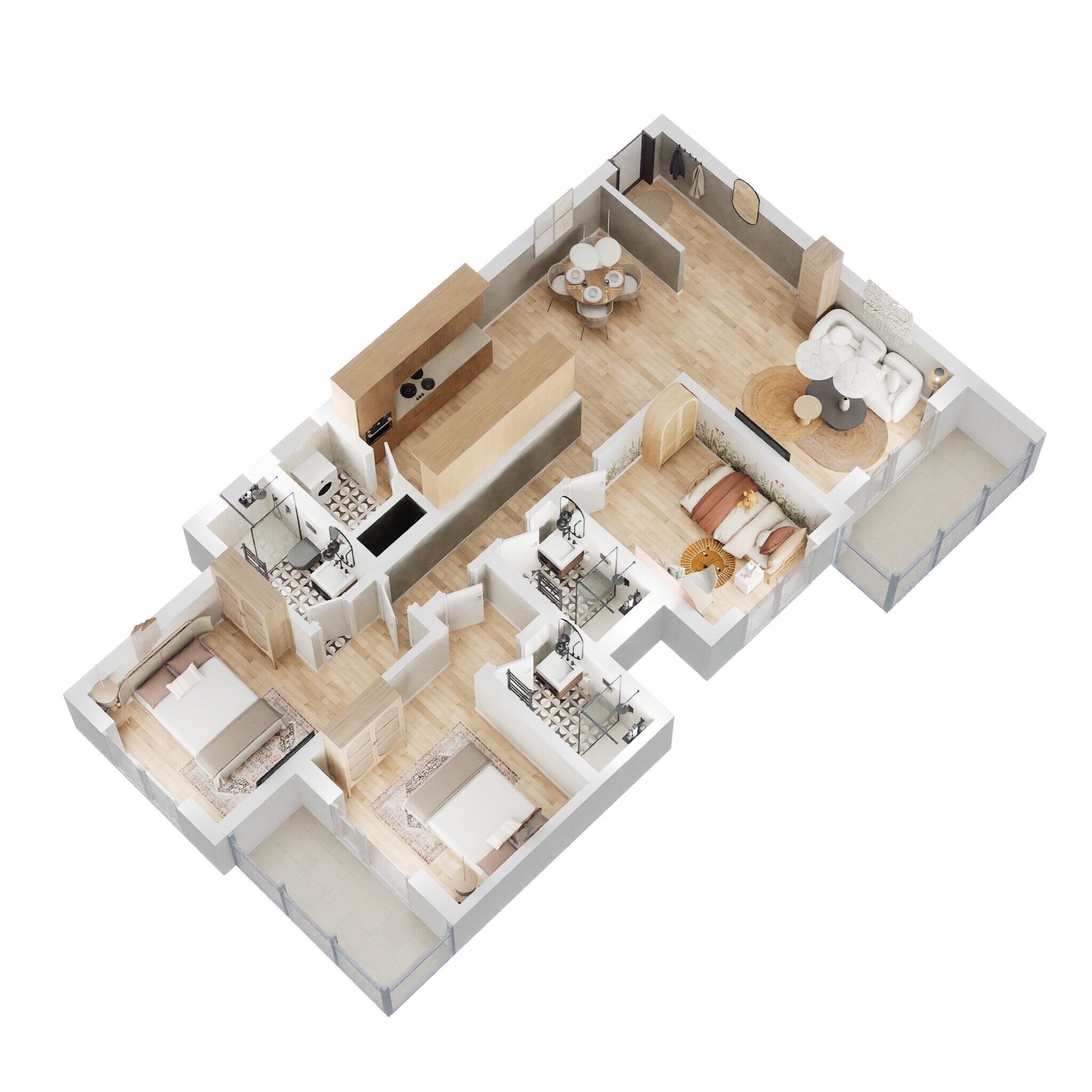 3 BHK 1575 Sq. Ft. Apartment