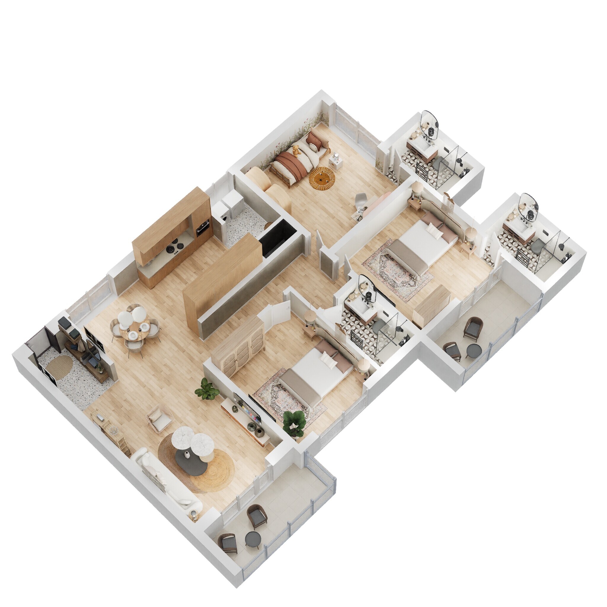 2 BHK 1286 Sq. Ft. Apartment