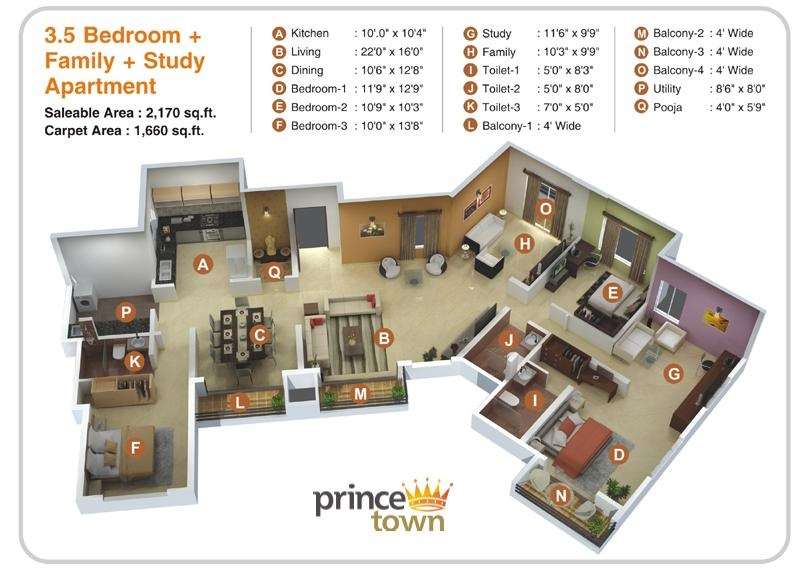 kumar princetown apartment 3bhk 2170sqft121