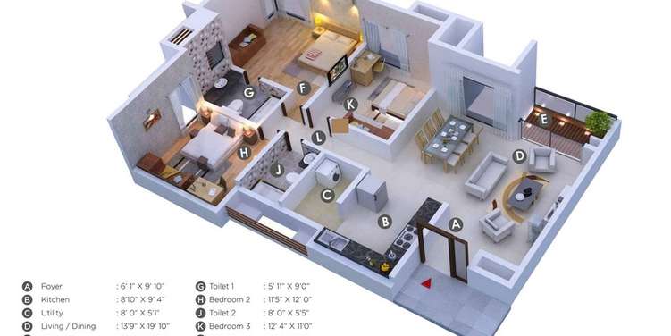 kumar princetown royale apartment 3 bhk 1138sqft 20201120171130