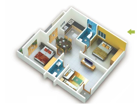 KVG Grandeur 2 BHK Layout