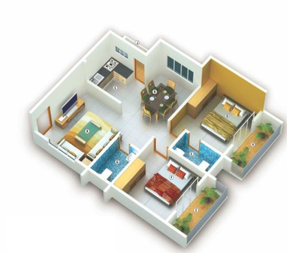 KVG Grandeur 2 BHK Layout