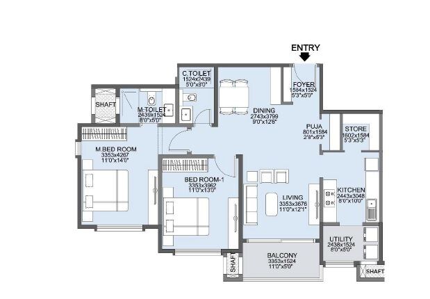 Other, lnt-raintree-boulevard 3 Bedroom 1320 Sq.Ft. Apartment In Hebbal Bangalore 8776220