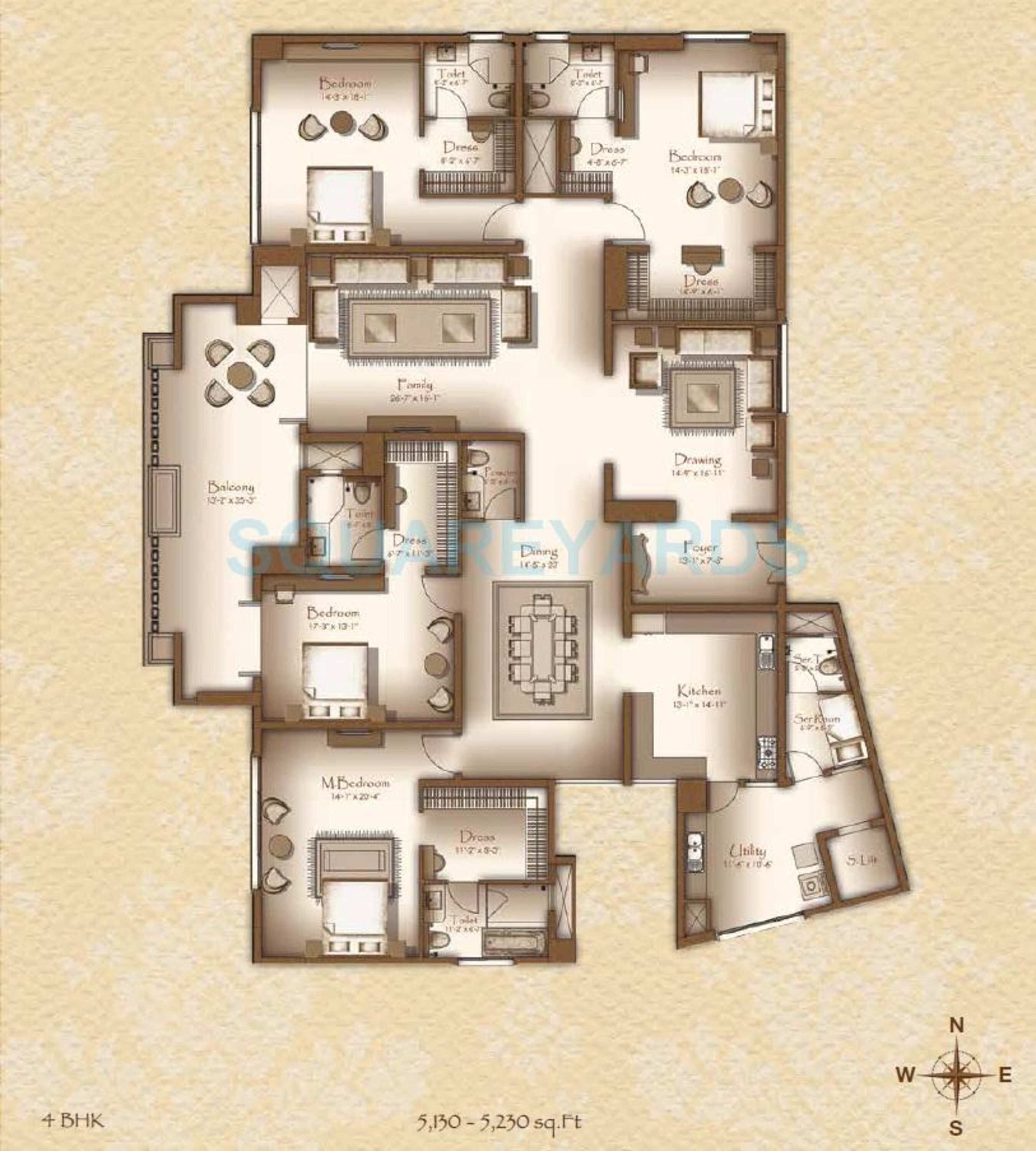 legacy cirocco apartment 4bhk 5150sqft1