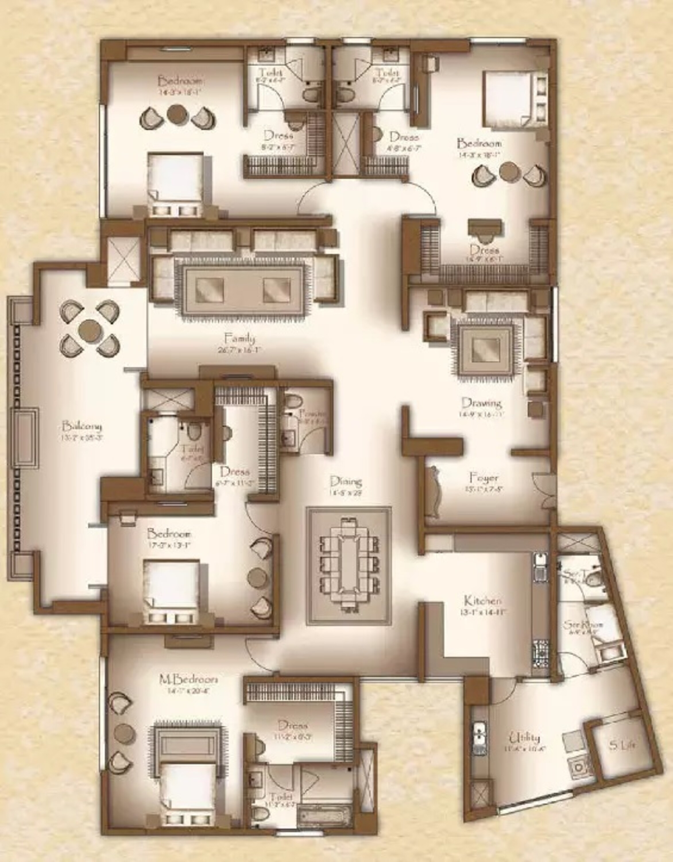 legacy cirocco apartment 4bhk 5230sqft141