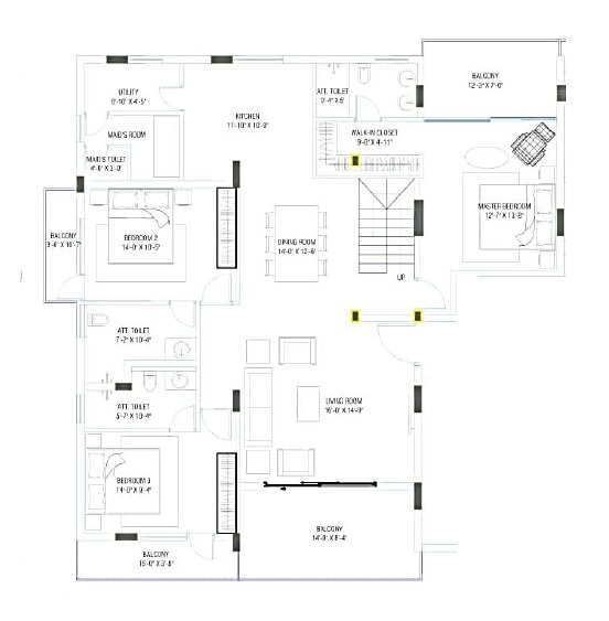 Lewis No 12 Lloyds Road 3 BHK Layout