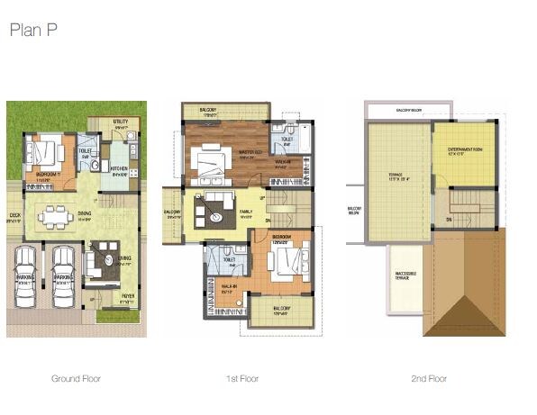 Floor plan of 4 BHK 3565 Sq. Ft. Villa in LGCL Stone Scape, Bangalore