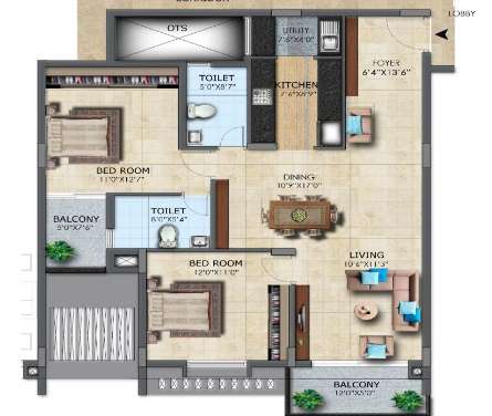 lh casa flora apartment 2 bhk 1350sqft 20204525074546