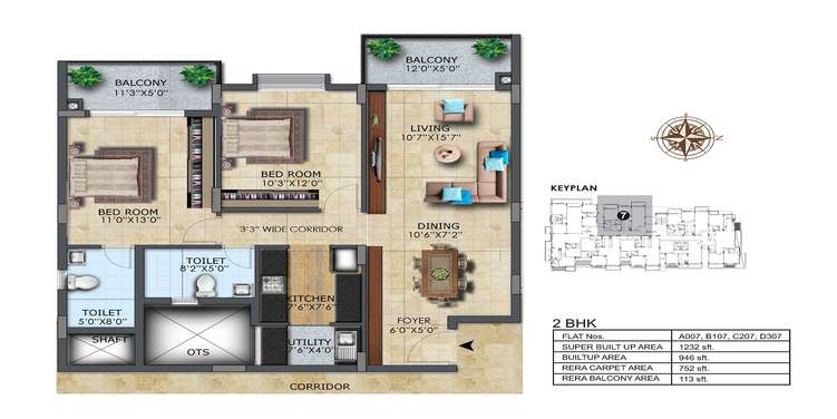 lh casa flora apartment 2bhk 1232sqft41