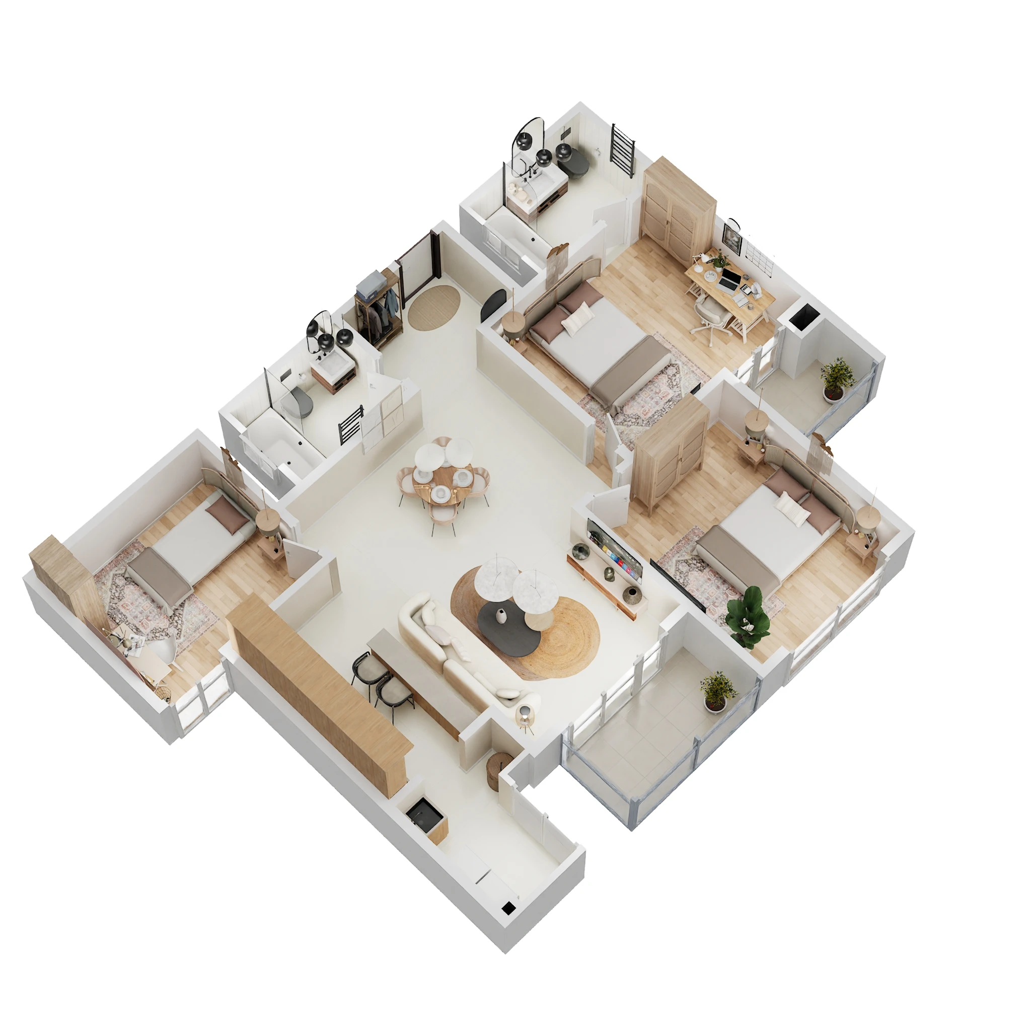 3 BHK 1503 Sq. Ft. Apartment in LnT Elara Celestia