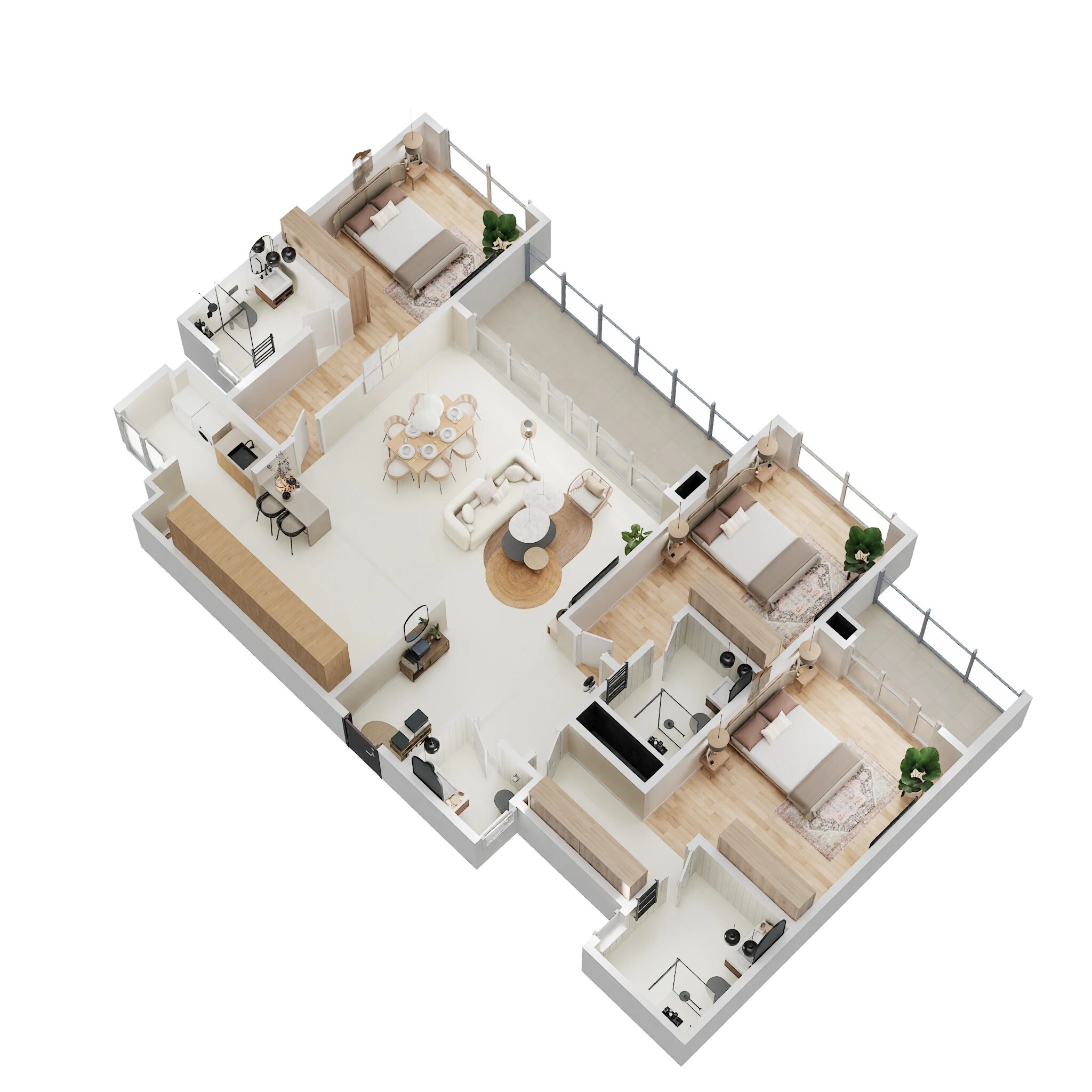 3 BHK 2202 Sq. Ft. Apartment