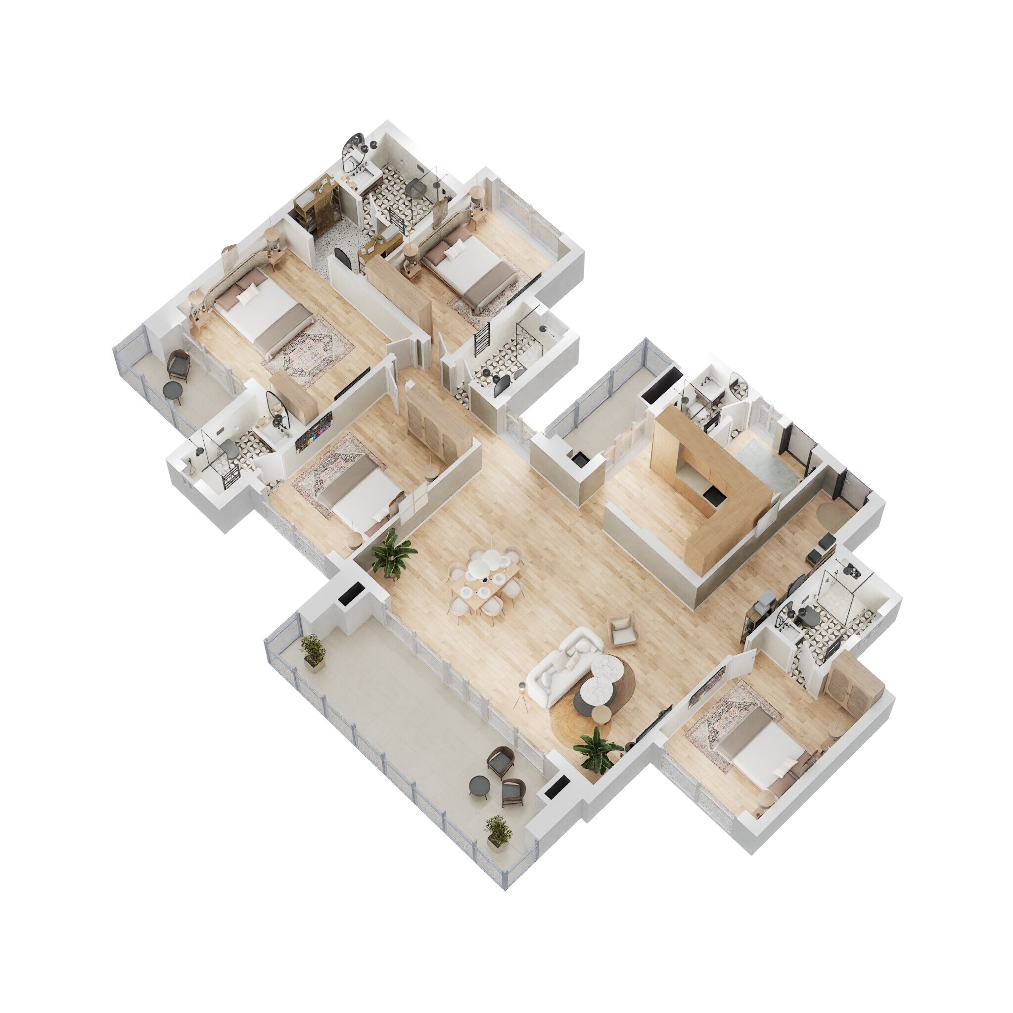 4 BHK 3060 Sq. Ft. Apartment