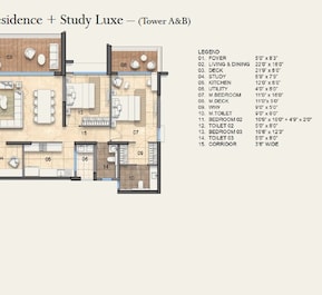 3 BHK 1520 Sq. Ft. Apartment in Lodha Haven