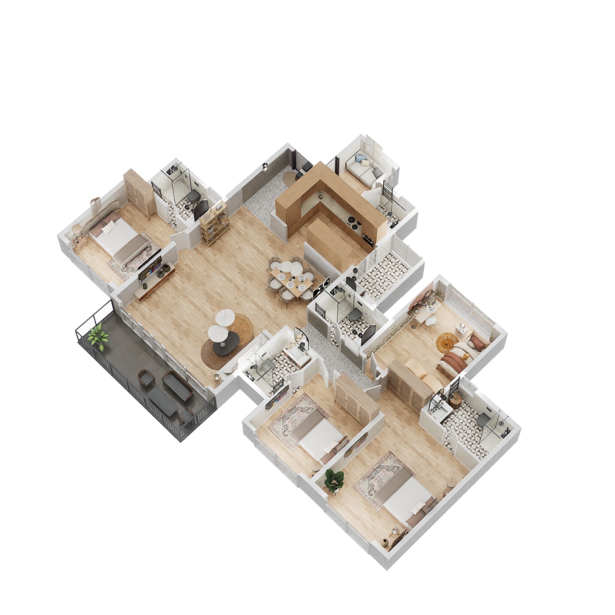 4 BHK 2300 Sq. Ft. Apartment